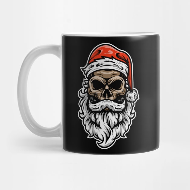 Evil Skull Santa Claus by jakechays